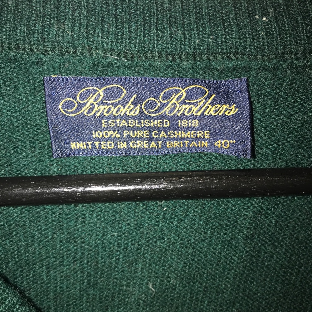 Men’s Green Brooks Brothers V neck